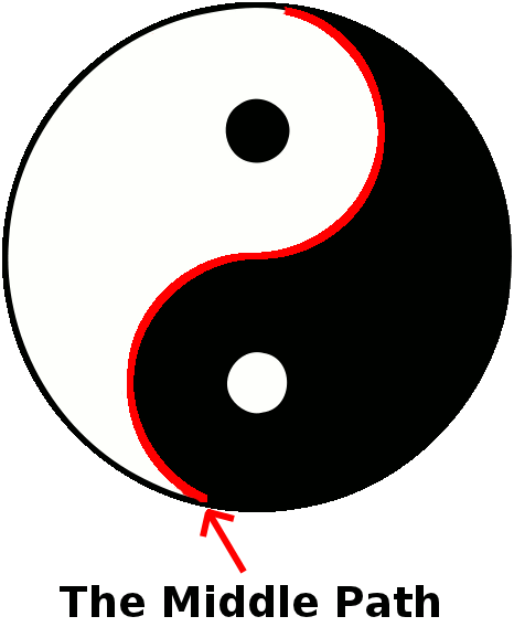 Yin Yang of Tai Chi teaches us how to Walk the Middle Path
